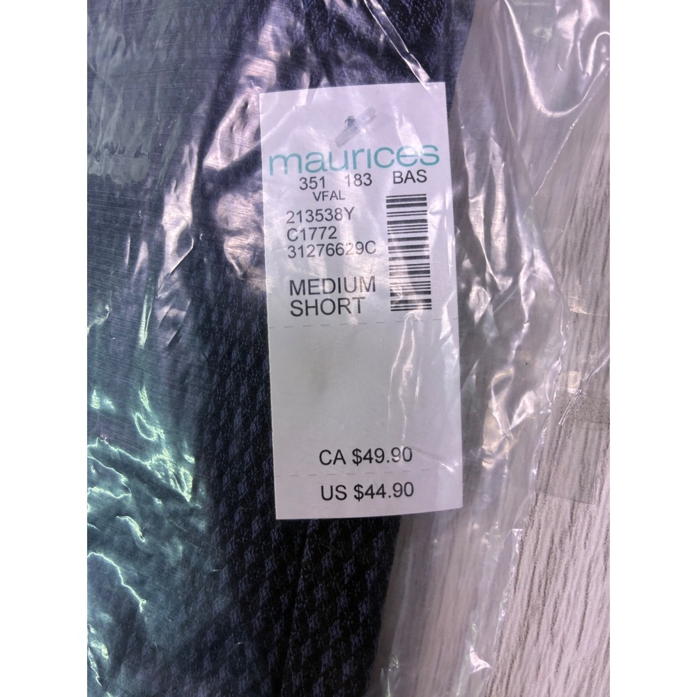 Maurices Boot Cut Mid Rise‎ Bengaline Pants Women's Medium Navy - Picture 11 of 12